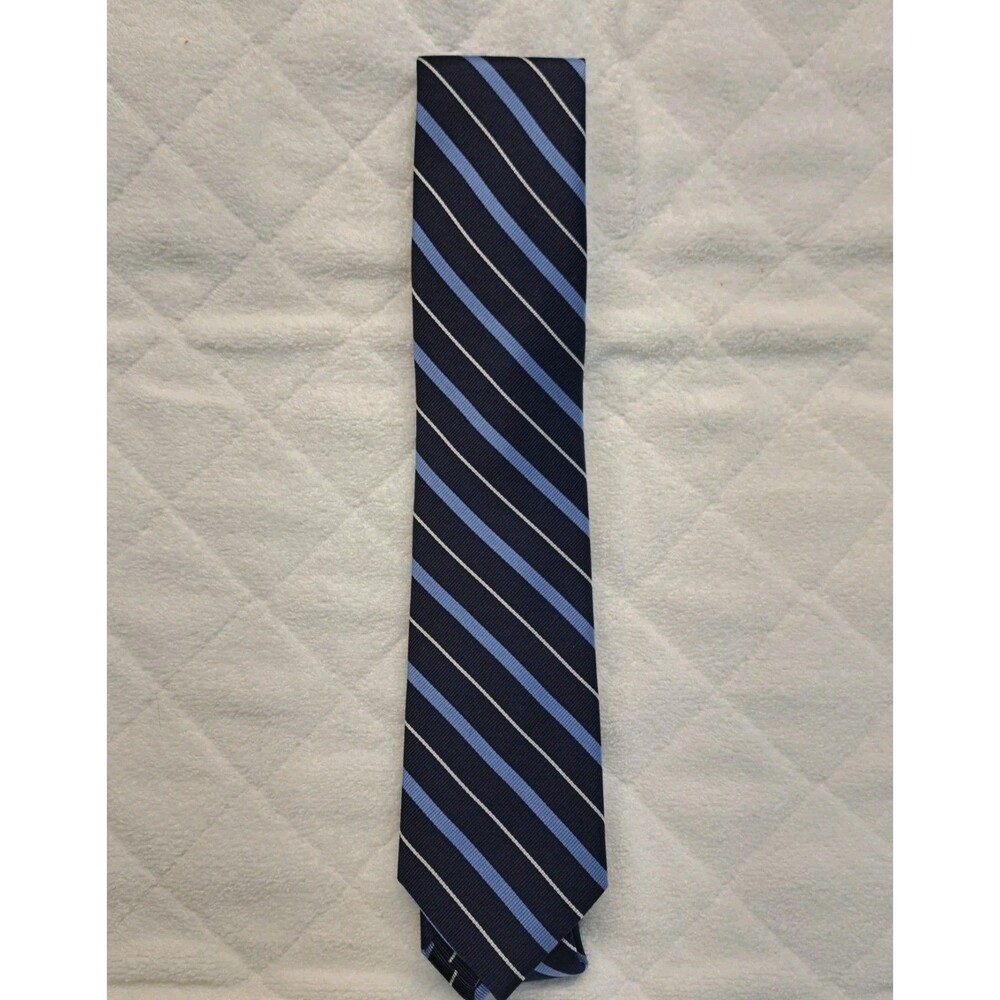 The Men's Store Bloomingdales Blue & Navy Stripe Tie